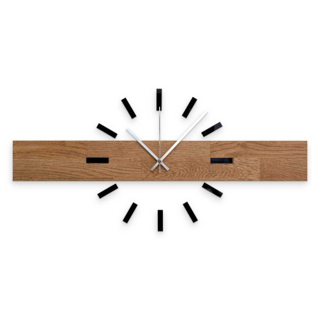 High-quality wooden clock in a modern style for the study or office. High-quality wooden clock in a modern style for the study or office.