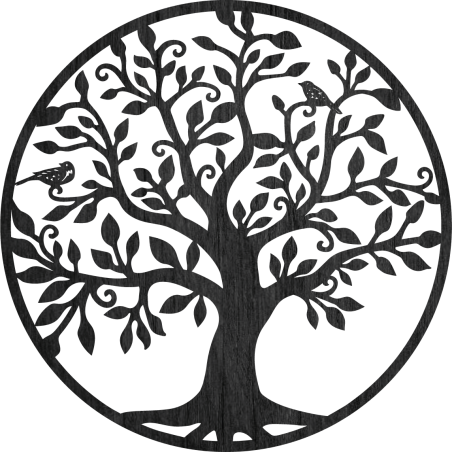 Wooden decoration tree of life on the wall, art | LIFIRIN