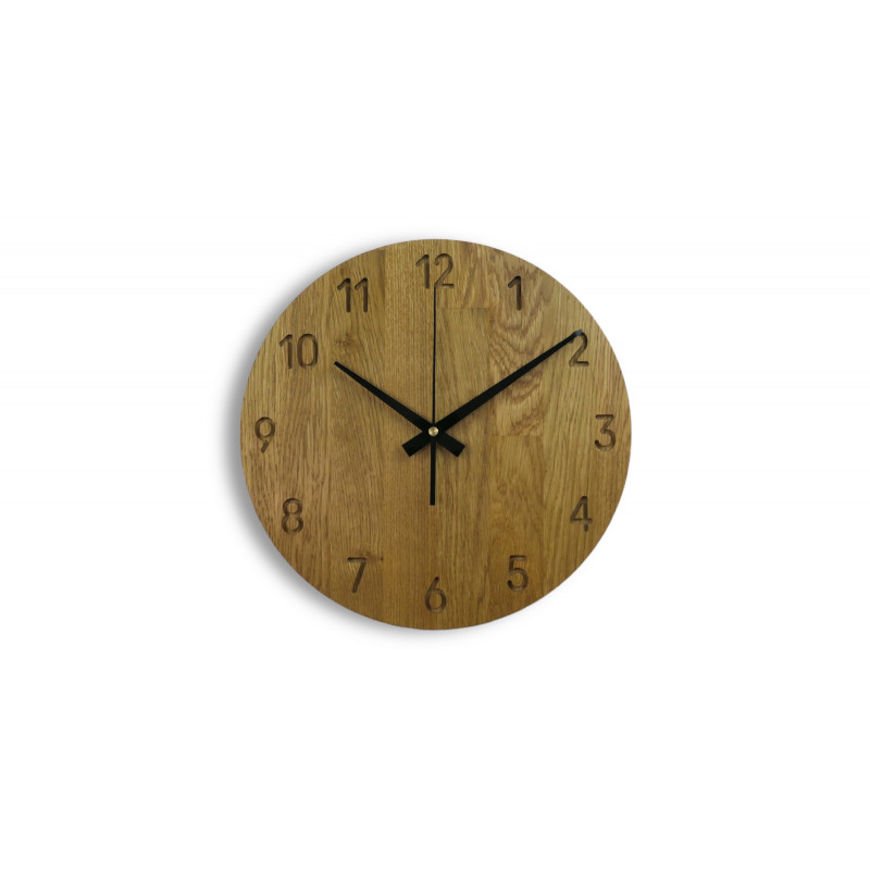 Minimalist oak wall clock oak - OTRORA