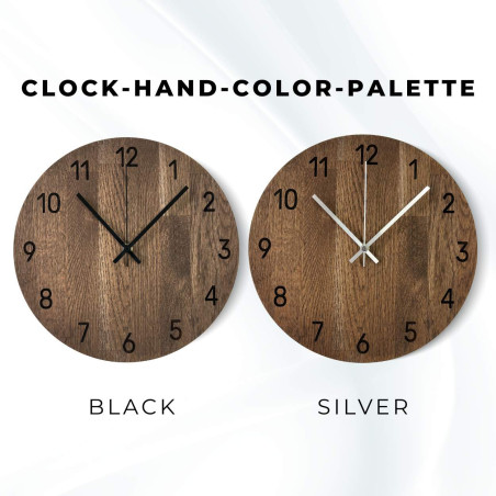 Handcrafted wall clock made of quality oak Handcrafted wall clock made of quality oak