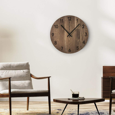 Minimalist wooden clock as a design decoration Minimalist wooden clock as a design decoration