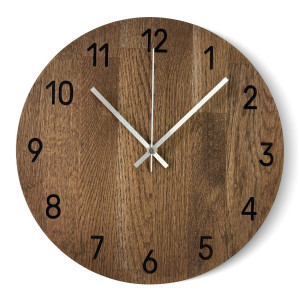 Minimalist wooden clock as a design decoration 2