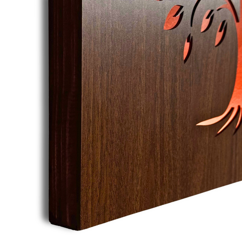 LED Tree of Life Wooden Wall Art – Backlit Wood...