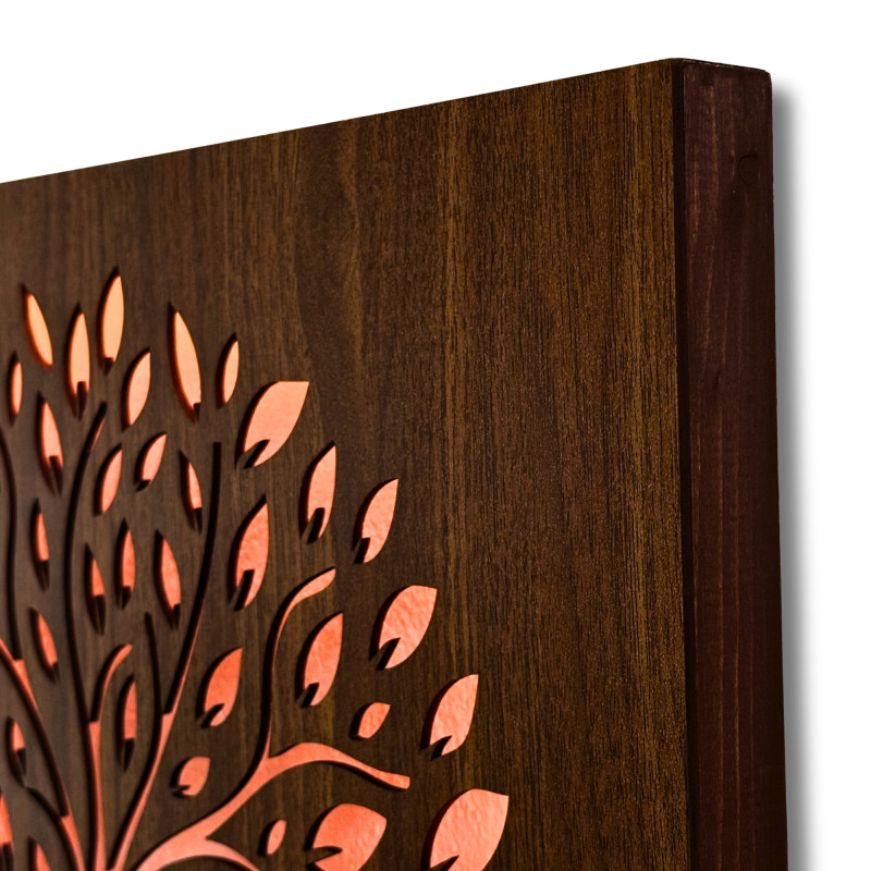 LED Tree of Life Wooden Wall Art – Backlit Wood...