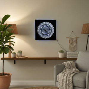 LED wooden painting Mandala – backlit mandala | BAKE 2