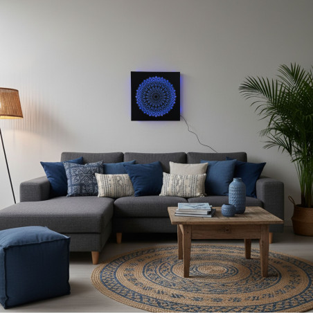 LED wooden picture Mandala – backlit mandala