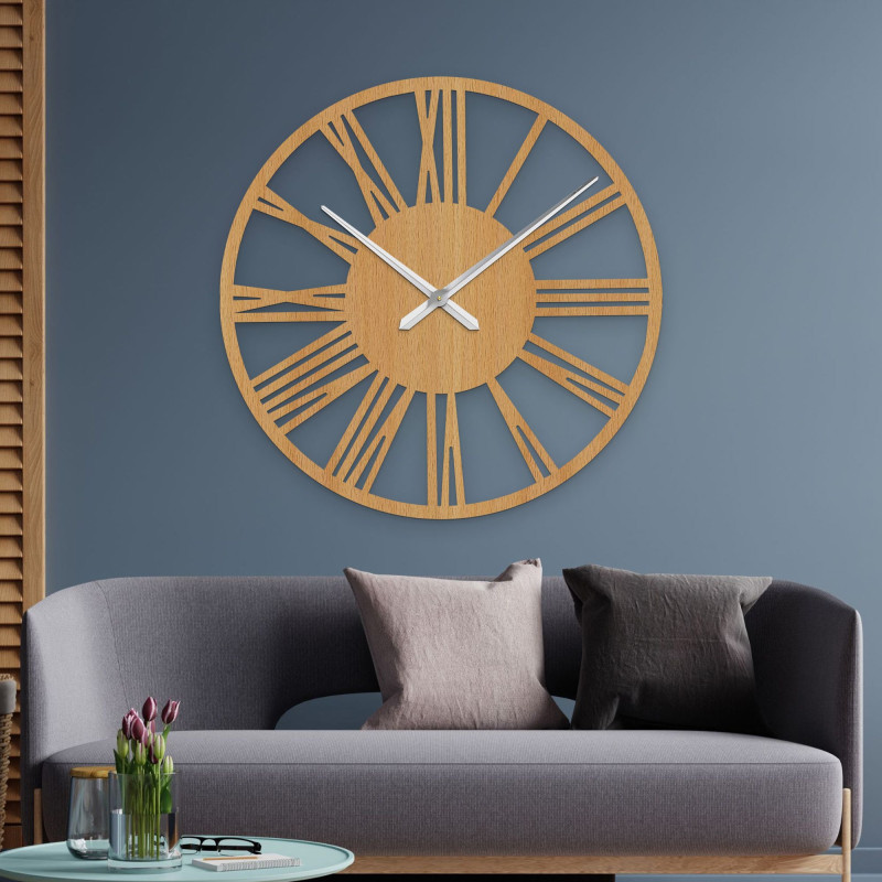 Elegant large Roman wall clock - 80 cm