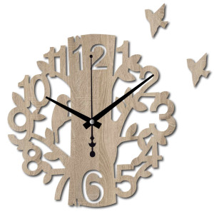 Modern wooden clock for the living room 2