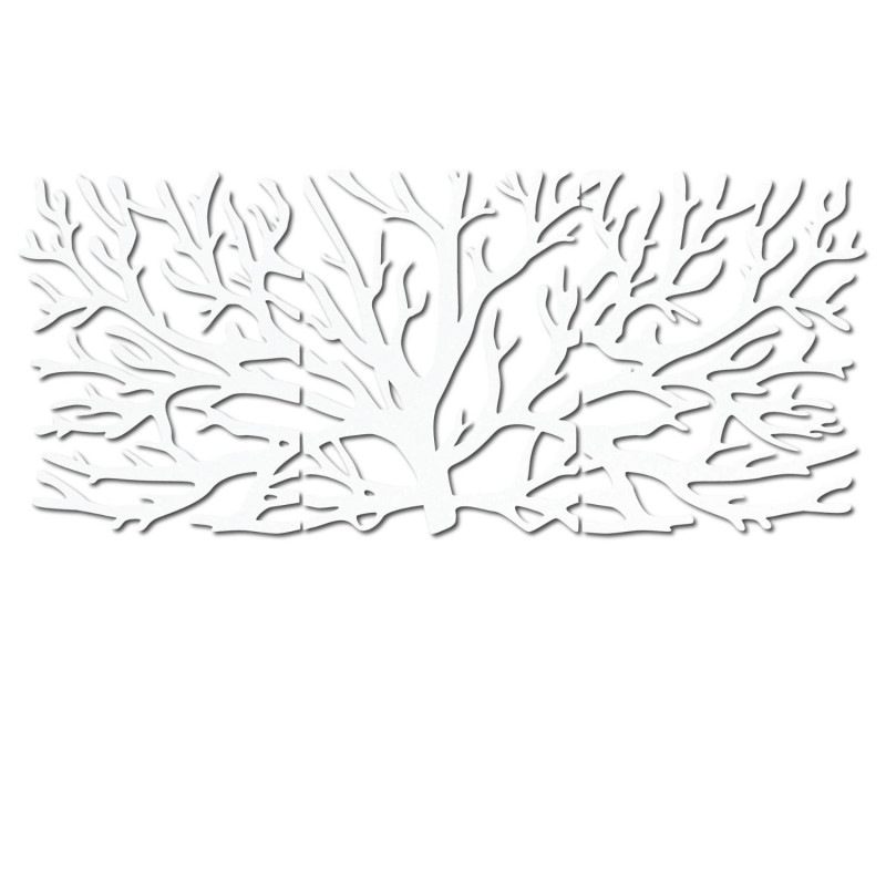 Designer wooden painting Tree of Life as a dominant feature of the living room