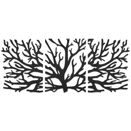 Designer wooden painting Tree of Life as a dominant feature of the living room