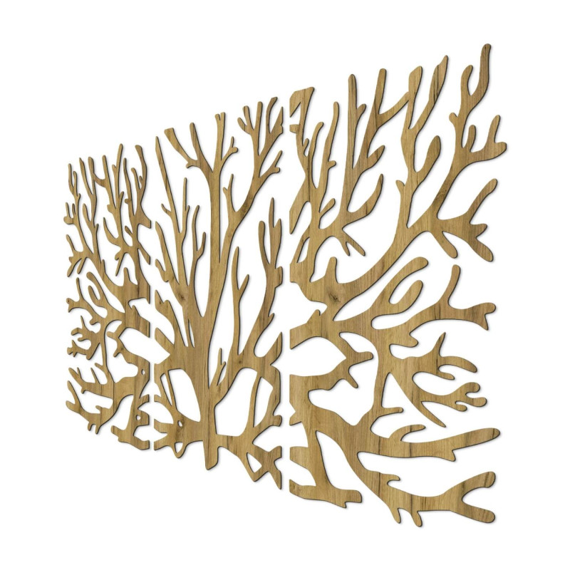 Ecological wooden wall decoration with a tree of life motif