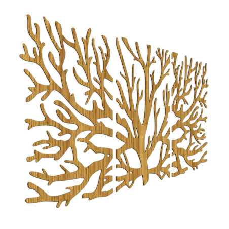 Ecological wooden wall decoration with a tree of life motif