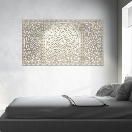 Luxurious wooden mandala on the wall – 3D wall decoration made of wood