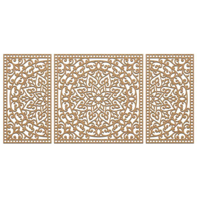 Elegant HDF mandala that will liven up the walls of your living room or office