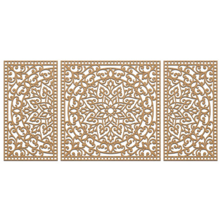 Elegant HDF mandala that will liven up the walls of your living room or office
