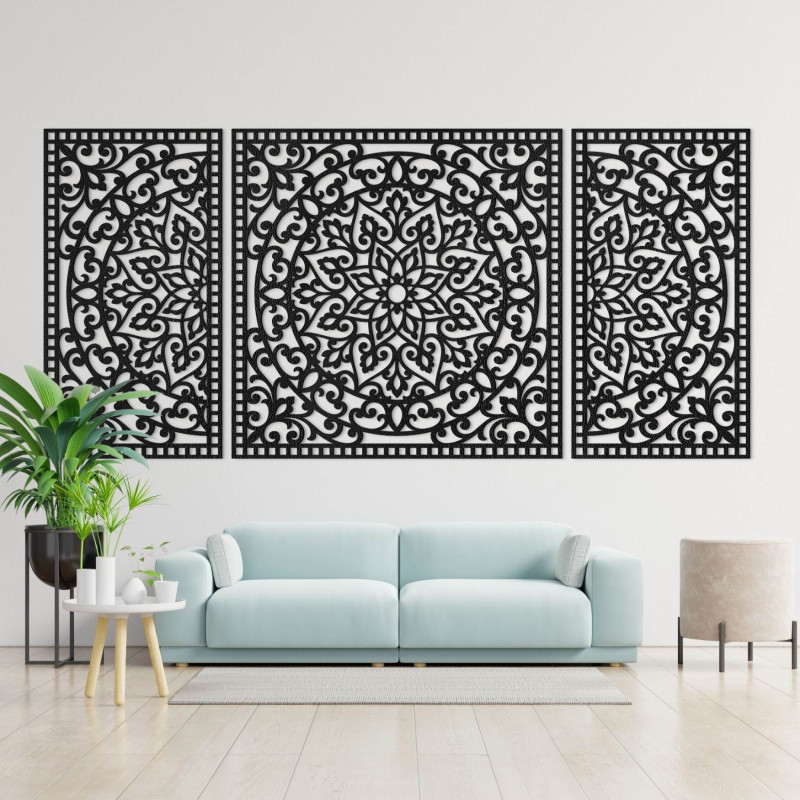 Modern three-piece decoration - a sophisticated addition to the interior