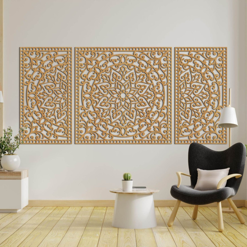 Modern three-piece decoration - a sophisticated addition to the interior