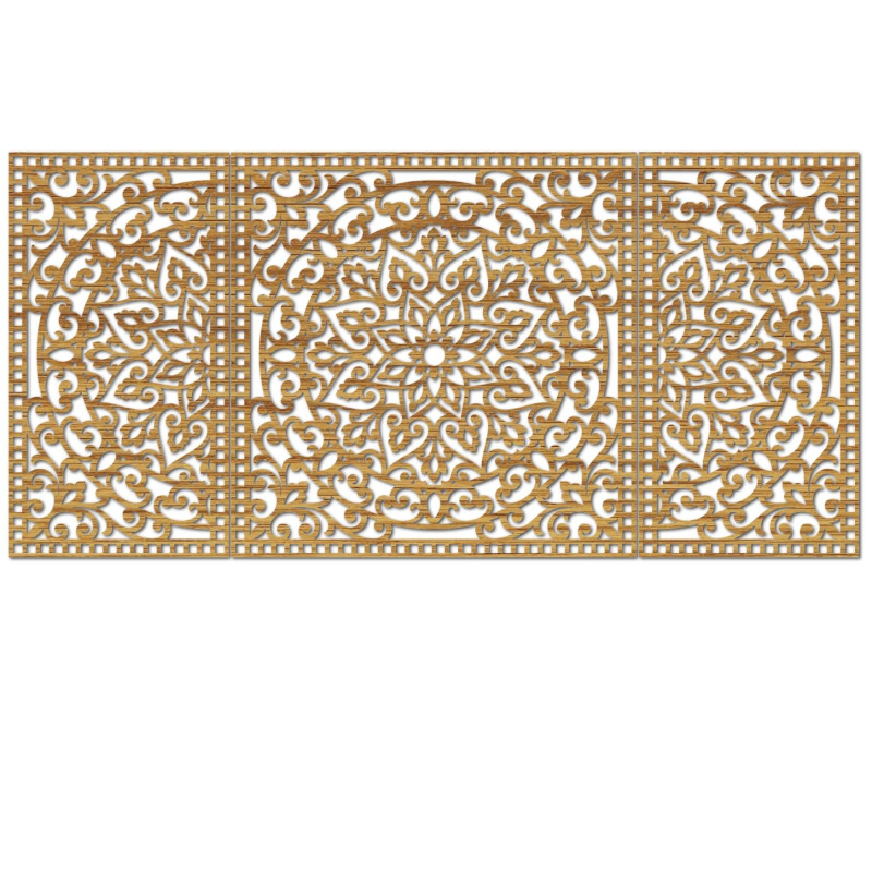 Wooden wall decoration Mandala - FLOFER