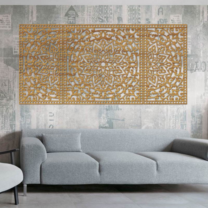 Wooden wall decoration Mandala - FLOFER