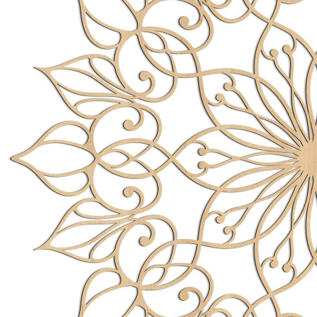 Wooden mandala Flower of Life - luxurious wall decoration