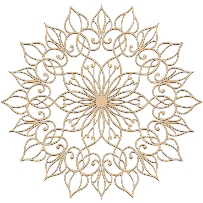 Wooden mandala Flower of Life - luxurious wall decoration