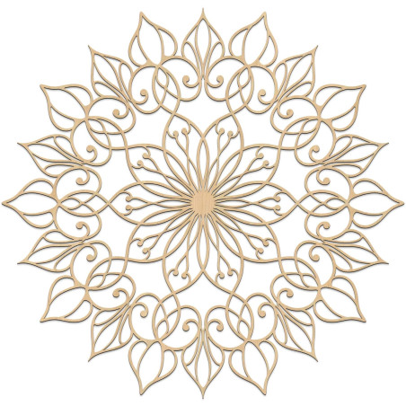 Wooden mandala Flower of Life - luxurious wall decoration