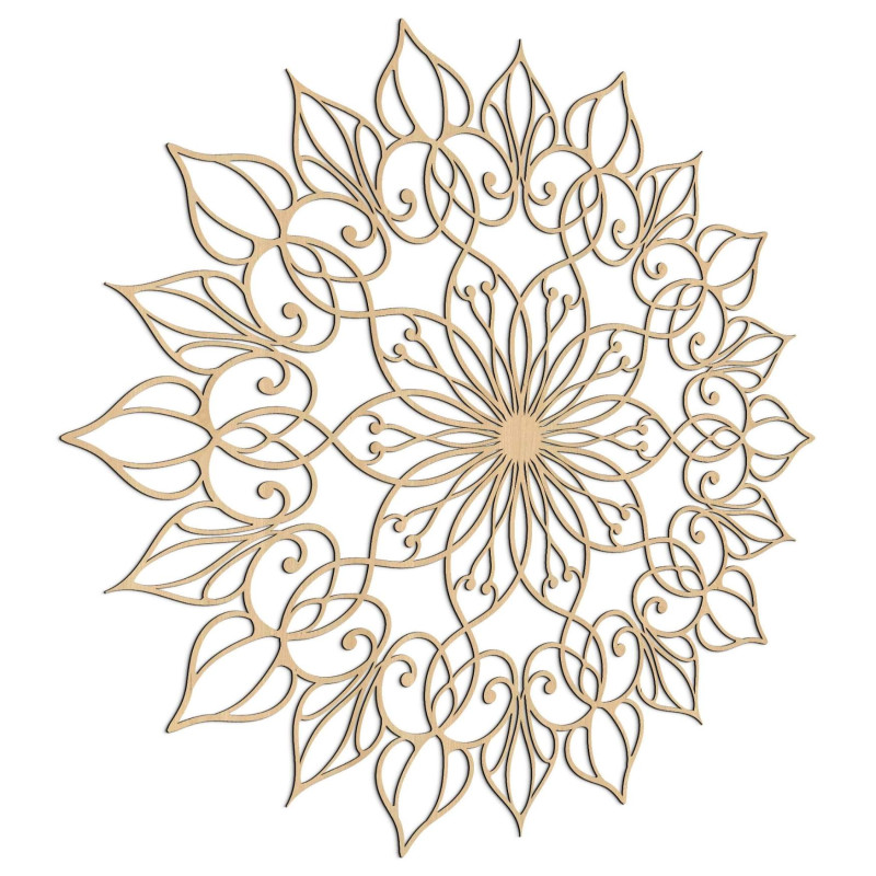 Wooden mandala Flower of Life - luxurious wall decoration