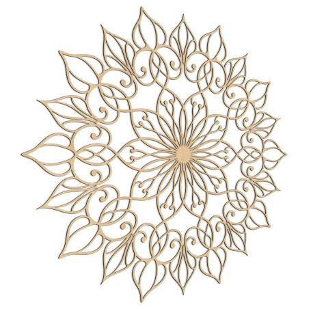 Wooden mandala Flower of Life - luxurious wall decoration