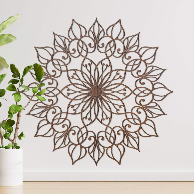 Wooden mandala Flower of Life - luxurious wall decoration