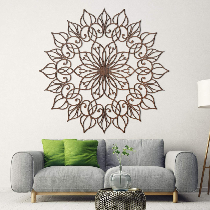 Wooden mandala Flower of Life - luxurious wall decoration