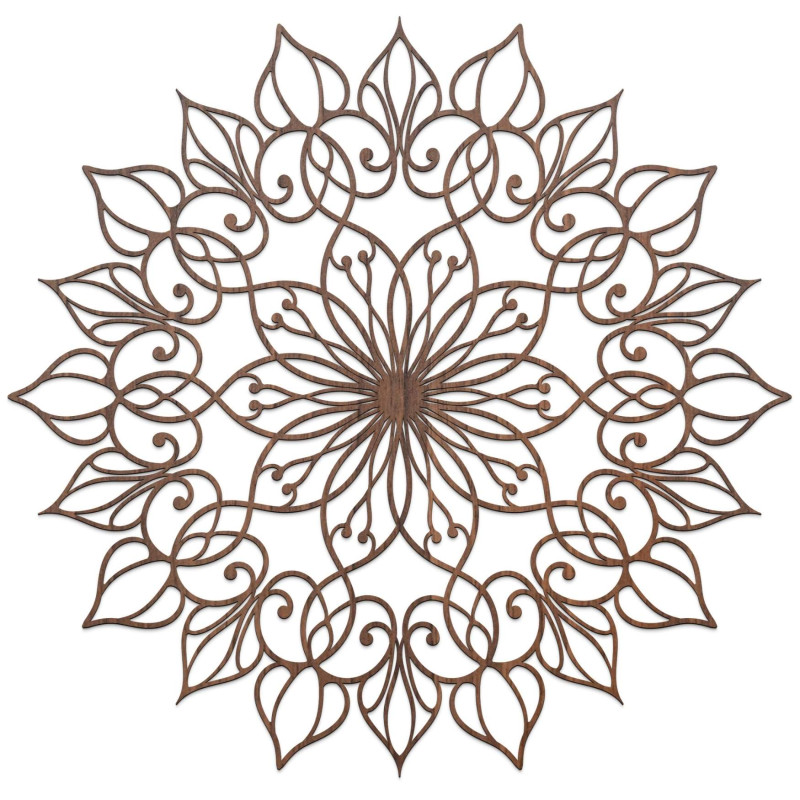 Wooden mandala Flower of Life - luxurious wall decoration