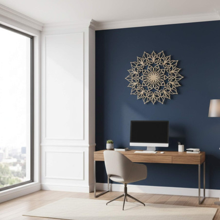 Mandala Flower of Life made of wood - harmonious home decoration