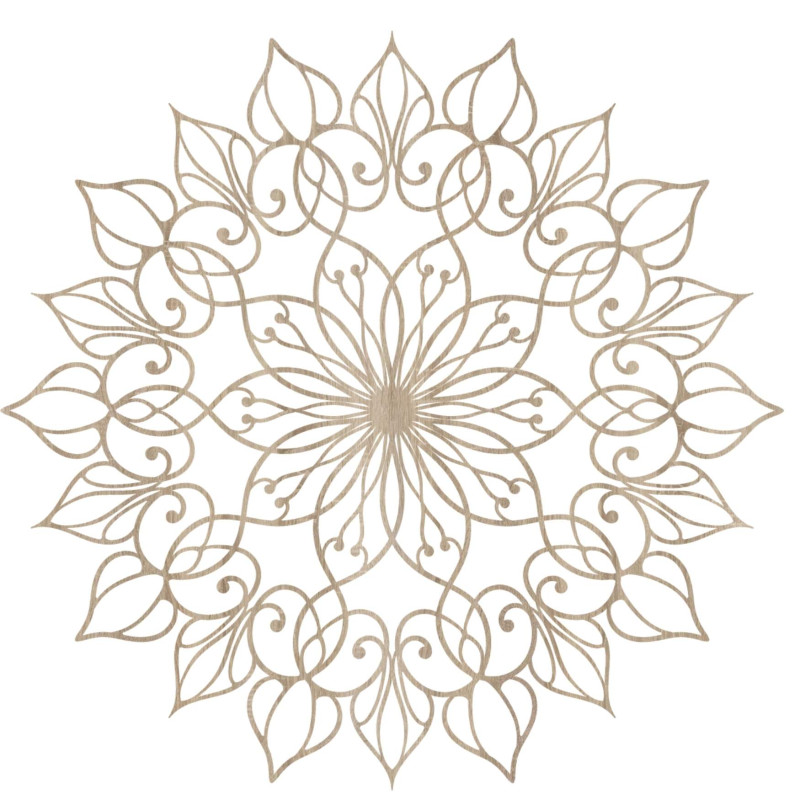 Mandala Flower of Life made of wood - harmonious home decoration