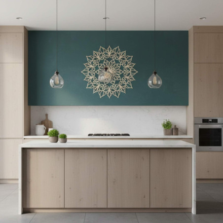 Mandala Flower of Life made of wood - harmonious home decoration