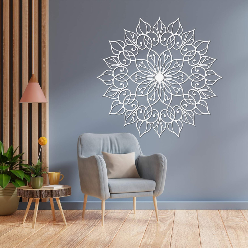 Mandala Flower of Life made of wood - harmonious home decoration