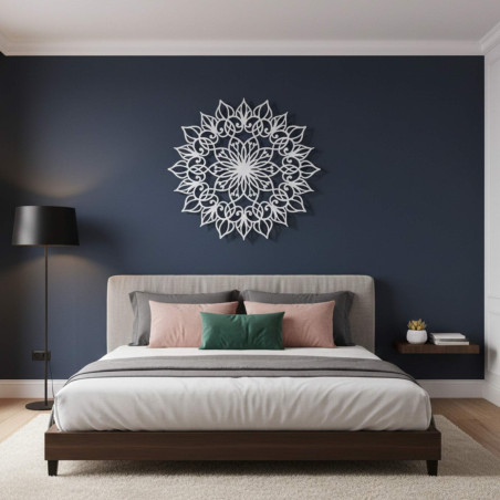 Mandala Flower of Life made of wood - harmonious home decoration