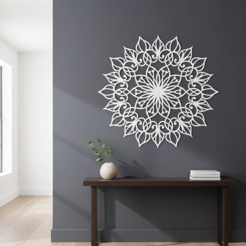 Mandala Flower of Life made of wood - harmonious home decoration