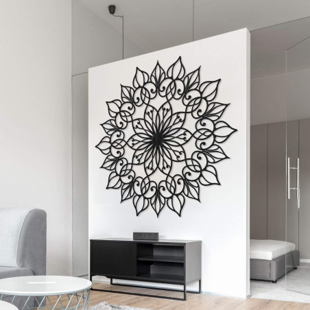 Handmade wooden mandala Flower of Life