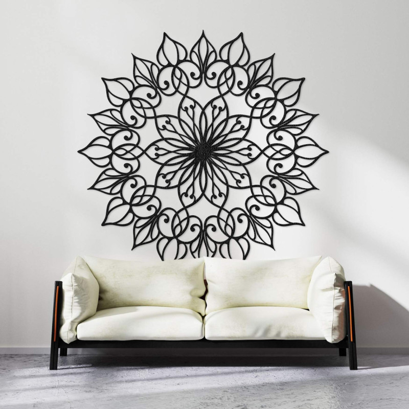 Handmade wooden mandala Flower of Life