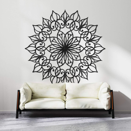 Handmade wooden mandala Flower of Life