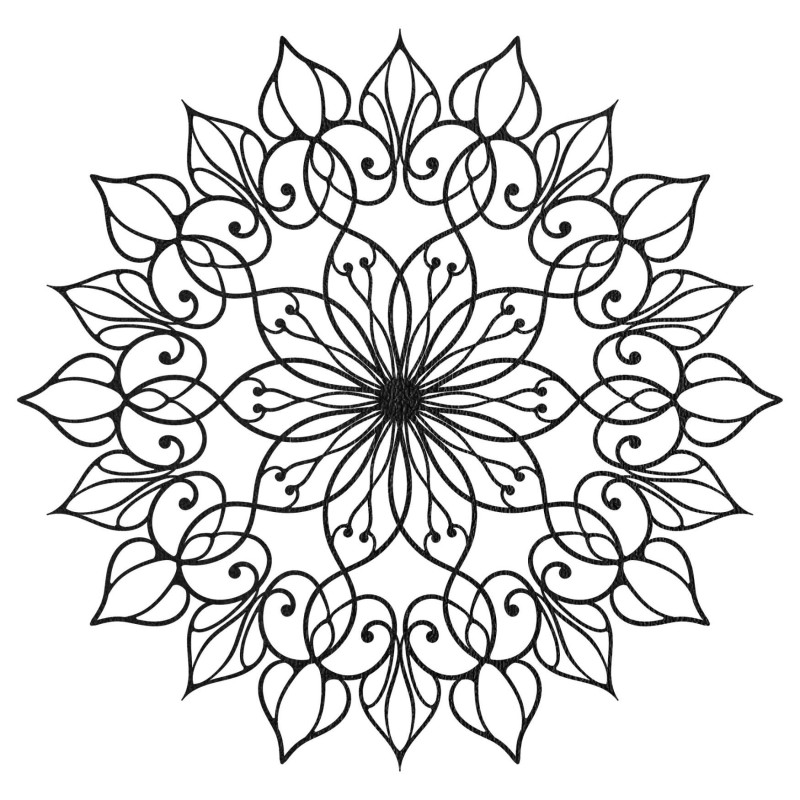 Handmade wooden mandala Flower of Life