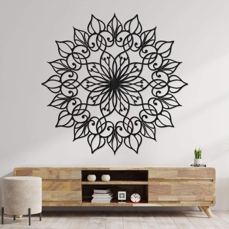 Handmade wooden mandala Flower of Life