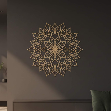 Wooden mandala painting for a peaceful and harmonious home