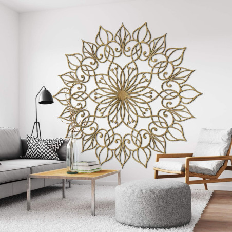 Wooden mandala painting for a peaceful and harmonious home