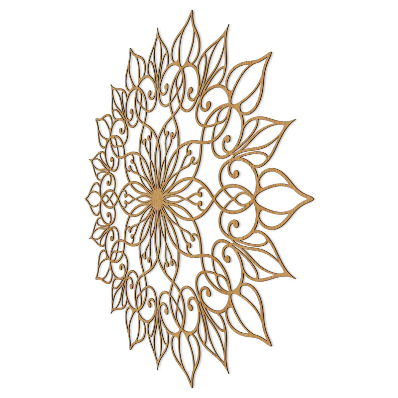 Wooden mandala painting for a peaceful and harmonious home