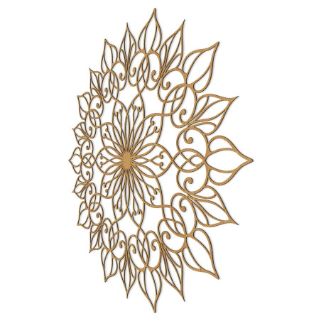 Wooden mandala painting for a peaceful and harmonious home