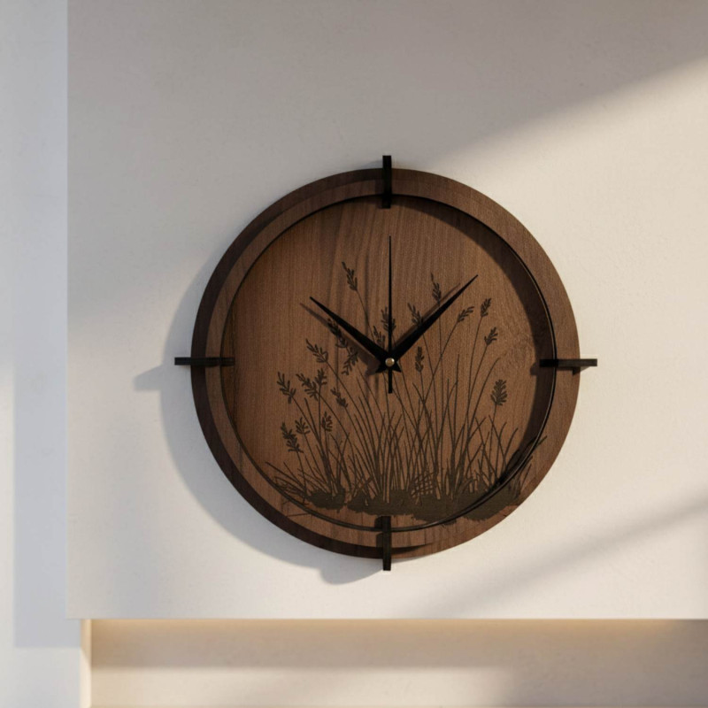 Modern wall clock with minimalist design