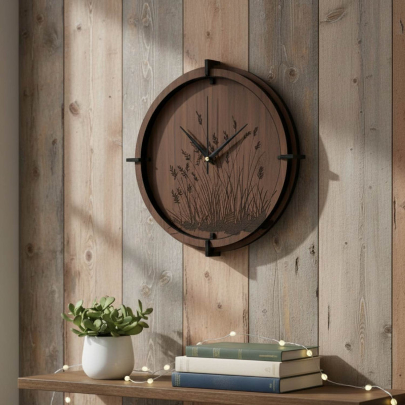 Modern wall clock with minimalist design