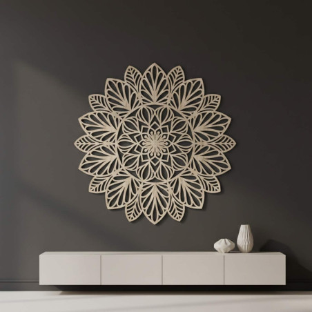 A wall decoration with a floral motif that will soften the space and create a pleasant atmosphere.