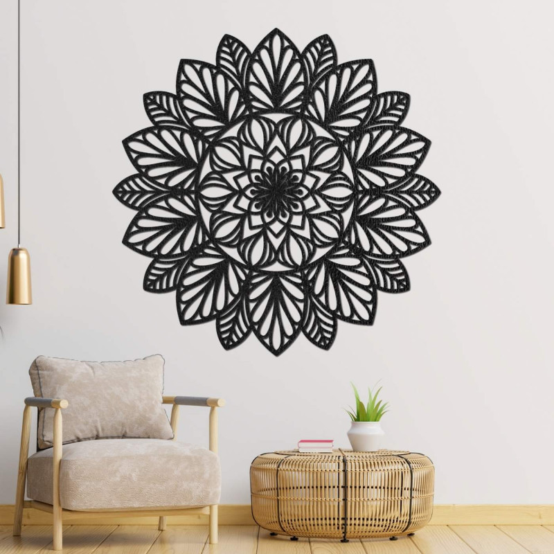 Wooden mandala for the wall - natural decoration for the interior